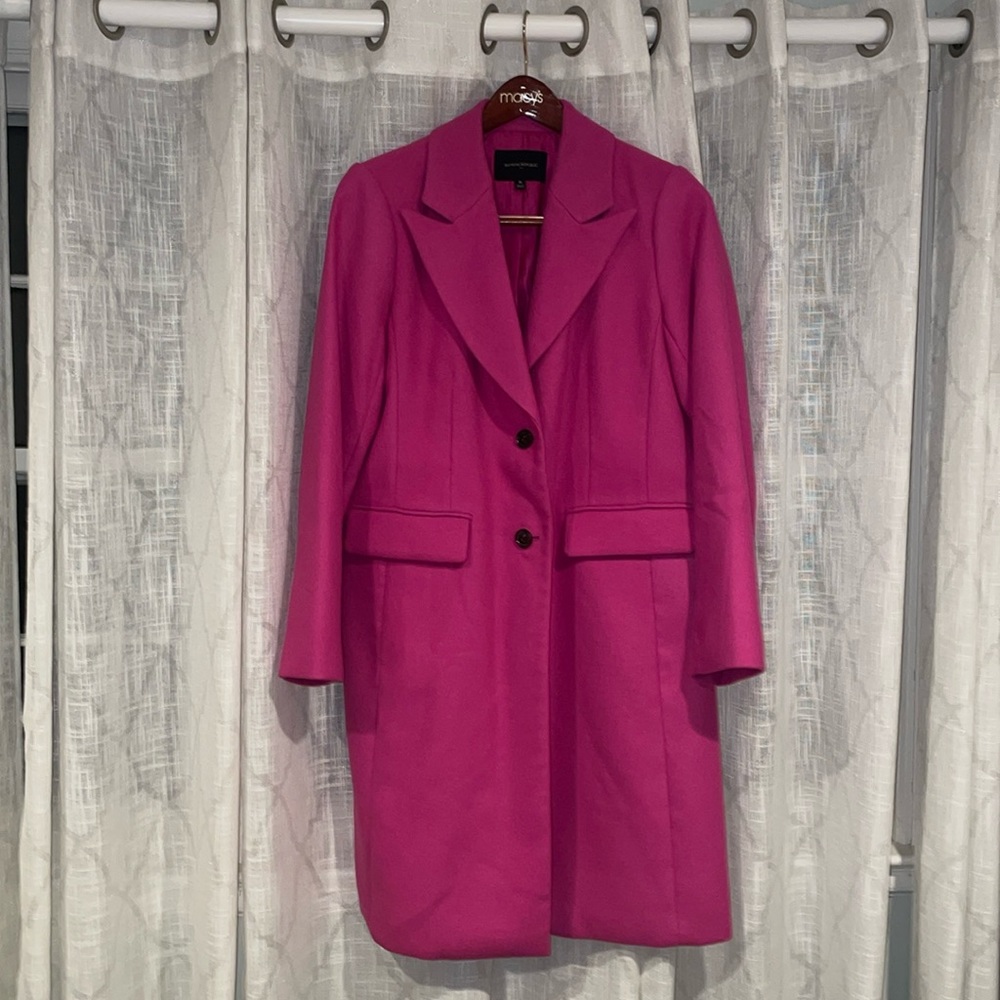 Banana Republic state coat in peony pink